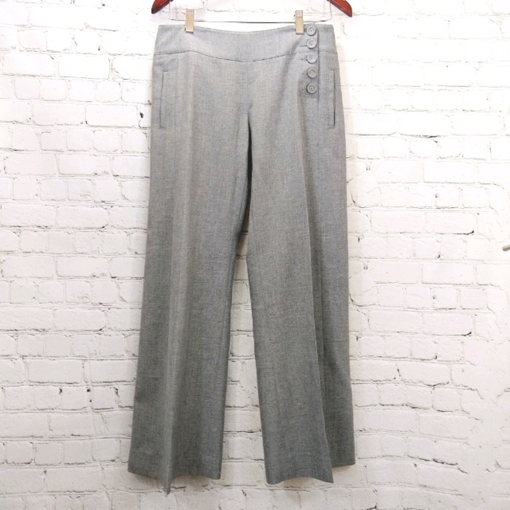 3/$15 CAbi gray side button pants